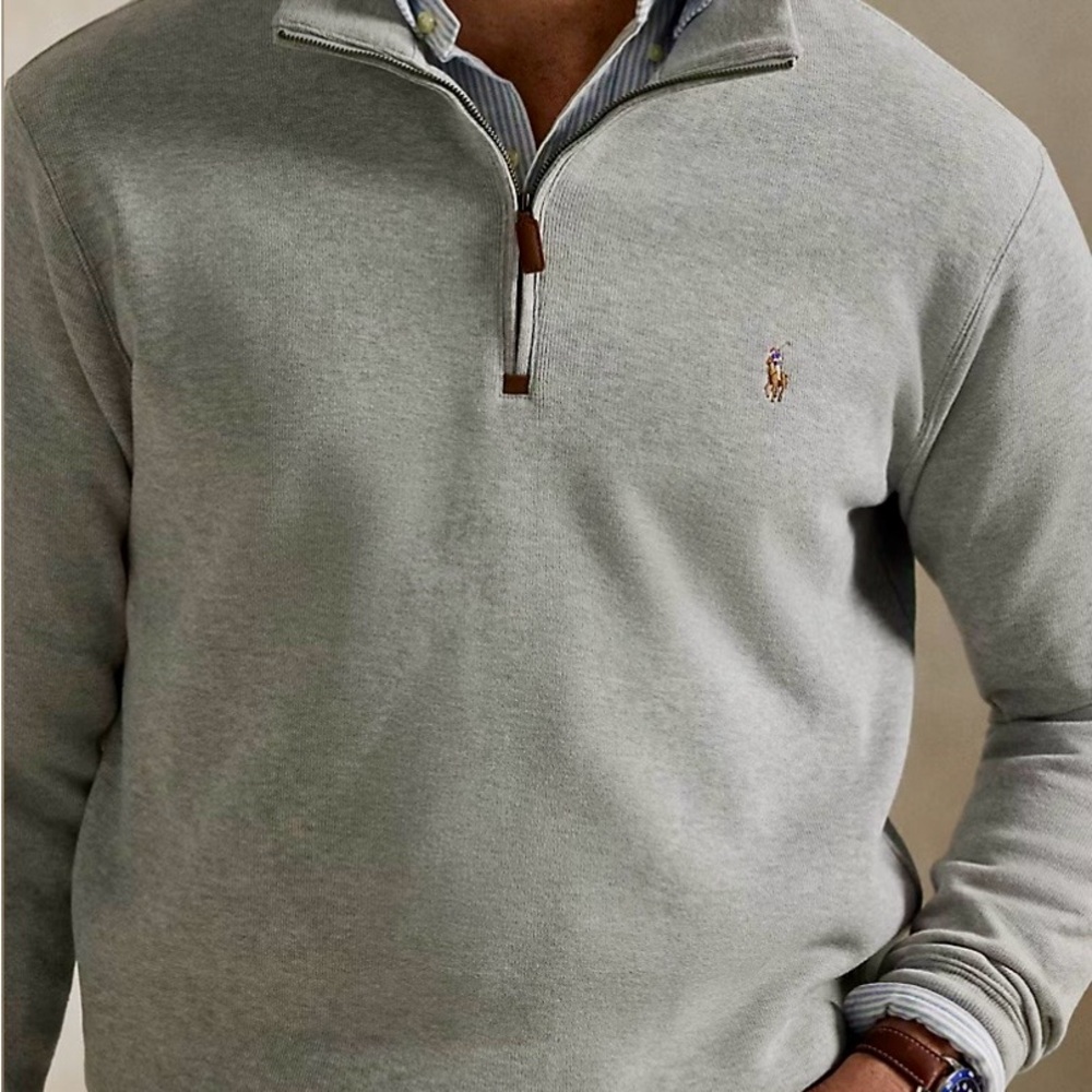 Polo Ralph Lauren Estate-Rib Quarter-Zip Pullover - Picture 2 of 7